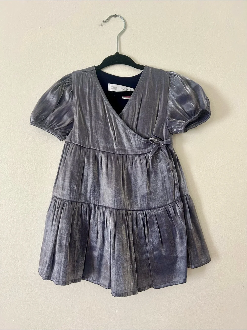 Zara Kids // Blue Iridescent Dress // 12-18m
